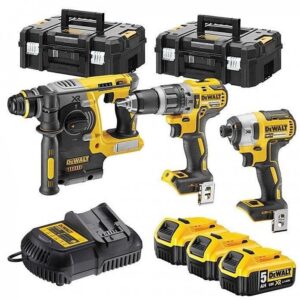 DeWalt DCK368P3T accu set | DCD796 + DCF887 en DCH273 in T-Stak koffers | 18v 5.0Ah Li-ion