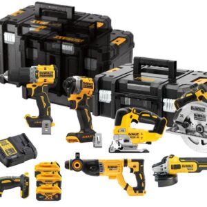 DeWalt DCK706P3T | 7-delige Combopack | XR 18 Volt | 5,0 Ah | Li-Ion | 3 accu's