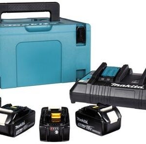 Makita Accessoires 18V Li-Ion accu starterset 197626-8 (4x BL1850B 5.0Ah) + duolader