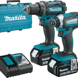 Makita DLX2127X Combiset - DDF482 18v Boor-/schroefmachine + DTD152 slagschroevendraaier 3,0Ah accu (2 st) in koffer