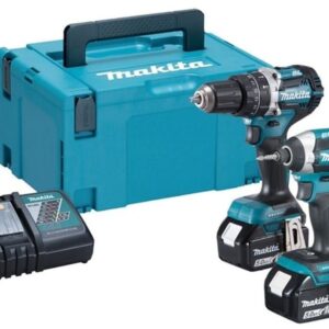 Makita DLX2181TJ - DHP484 Accuklopboormachine + DTD154 Accu Slagschroevendraaier 18v 5,0ah Li-ion