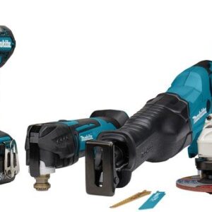 Makita DLX5068TX1 | 18 V Combiset | DDF484 | DTD156 | DGA504 | DJR186 | DTM51 | 5,0 Ah accu's (2 st.)
