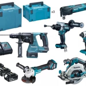 Makita DLX6114TJ | Combiset | DHR243 + DTD153 + DGA513 + DHS680 + DHP486 + DTM51
