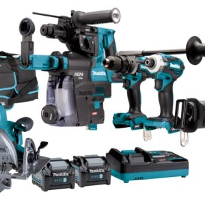 Makita DK0162G601 Combiset - 6 machines 40V max 4.0Ah Li-Ion in tas